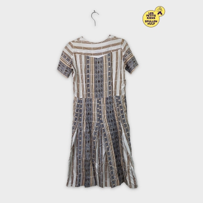 Robe à manches courtes rayée à motifs Autre 👗