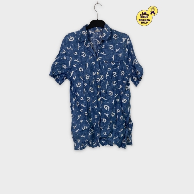 Chemisier bleu à motifs blancs Access 💙