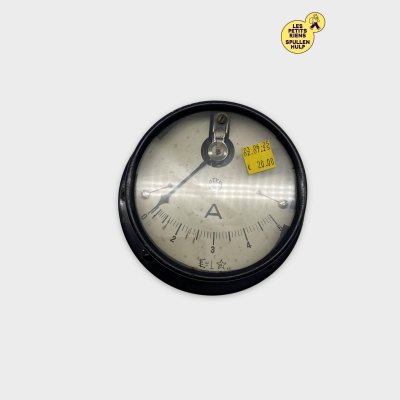 Ampèremètre analogique industriel vintage