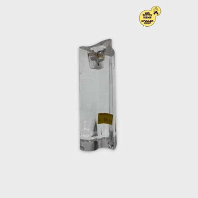 Bougeoir en verre transparent élégant