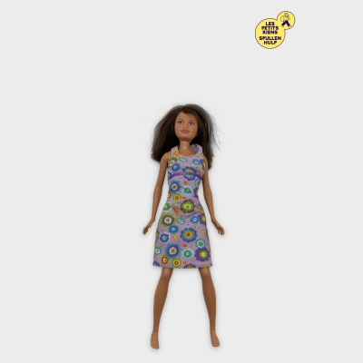 Barbie 💜 Poupée avec Robe à Fleurs Taille Unique