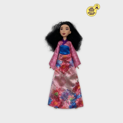 Poupée Mulan Disney Kimono Rose Fleurs Taille unique 🌸