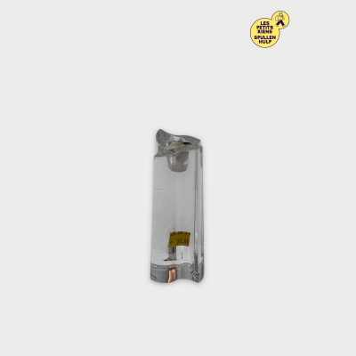 Bougeoir en verre transparent rectangulaire
