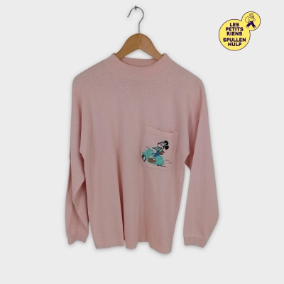 Pull rose clair Donaldson company avec broderie Minnie Taille inconnue
