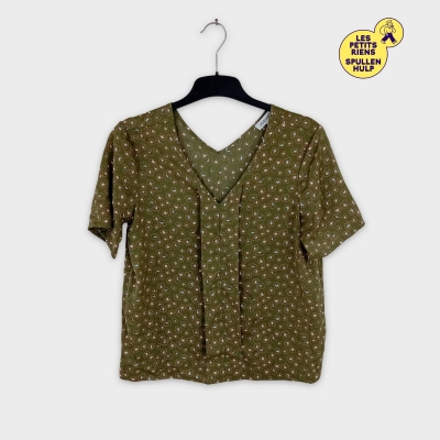 Chemisier Jodhpur vert à fleurs S 🌿