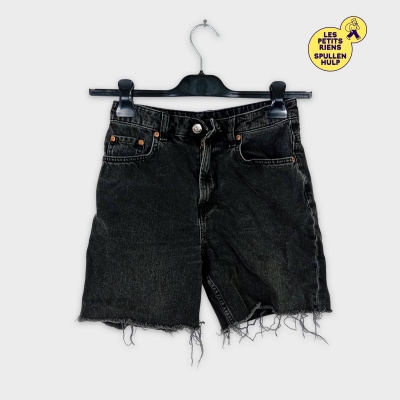 Short en jean noir délavé H&m Divided S 36
