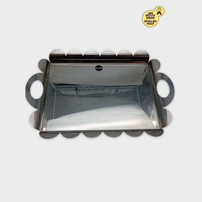 Plateau Alessi en acier inoxydable - Design élégant