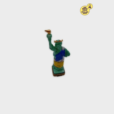 Limoges Statuette Statue de la Liberté Peinte à la Main