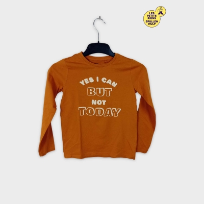 Sinsay T-shirt manches longues orange 9 ans 💛
