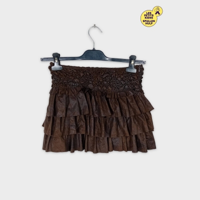Jupe marron à volants Zara kids 12 ans 👧