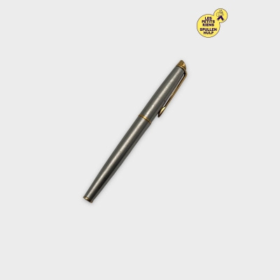 Stylo plume Waterman métal argenté et doré élégant