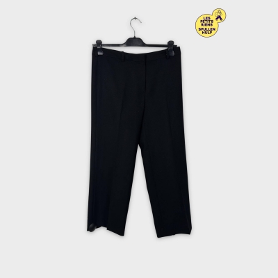 Pantalon de tailleur noir Balenciaga coupe droite XL 42