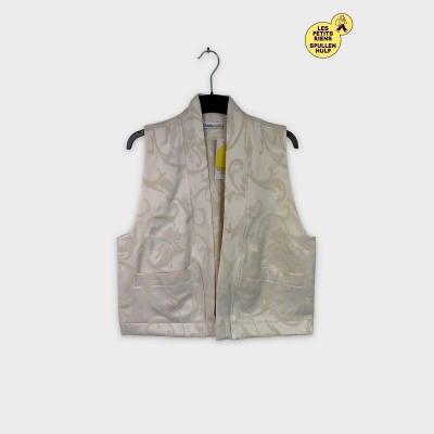 Gilet sans manches motifs Label jaune 💛