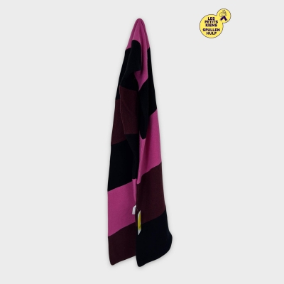 Écharpe Label jaune multicolore douce et chaude Taille unique