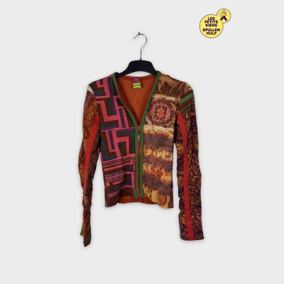 Veste zippée multicolore Save The Queen, taille L 💛