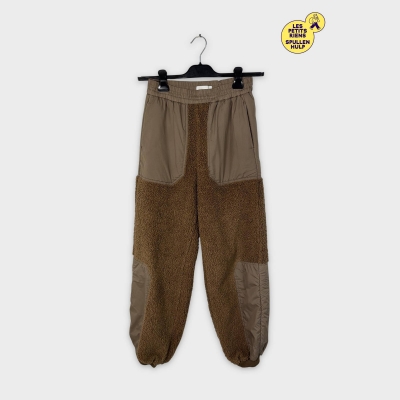 Pantalon jogging marron H&m confortable peluche S