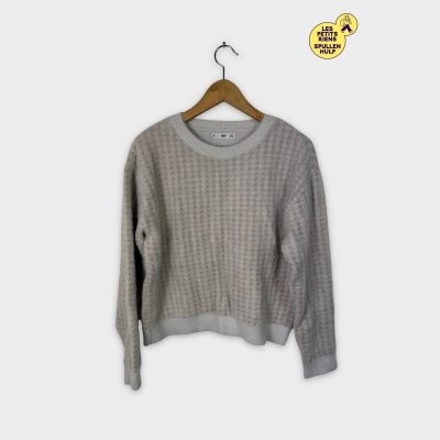 Pull duveteux pied-de-poule Mango S 💛