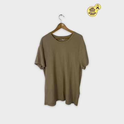 T-shirt beige texturé Zara XL
