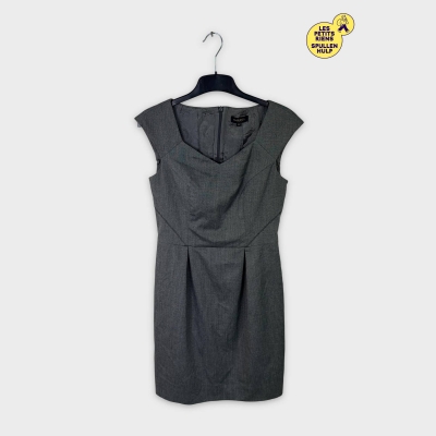 Robe droite grise élégante Caroll M 38 💛