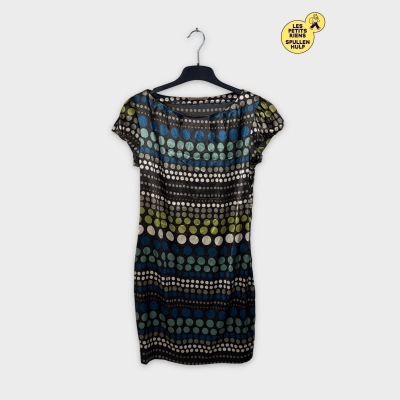 Robe Manoukian Imprimé Pois Bleu Vert M 💙💚