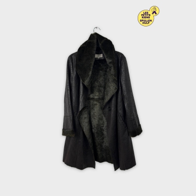 Manteau Gerard darel Femme Doublure Fausse Fourrure Taille L 40 💛