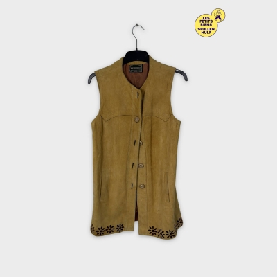 Richfield gilet/robe daim vintage motifs floraux Autre 💛