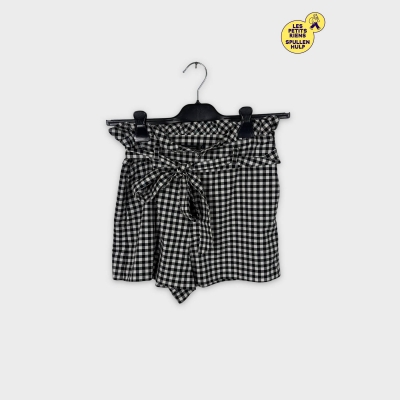 Short Zara à carreaux avec noeud 