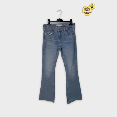 Jean évasé Zara M 38 - Denim bleu clair femme