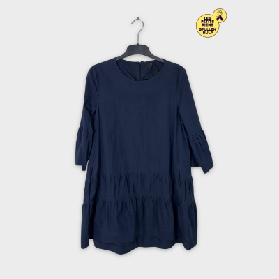 Robe trapèze Cos bleu marine volants manches longues M 💙