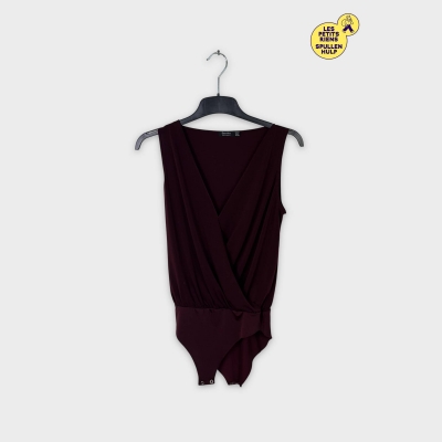 Body bordeaux drapé Bershka S 💛