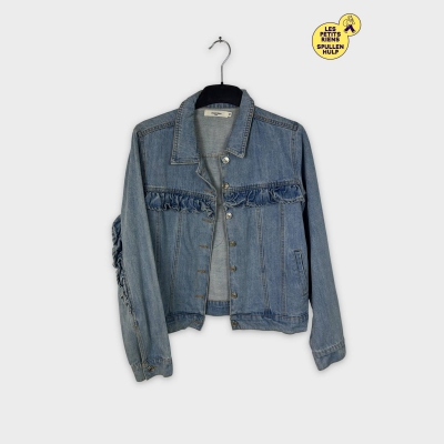 Veste en jean brodée Daphnea paris M 💛