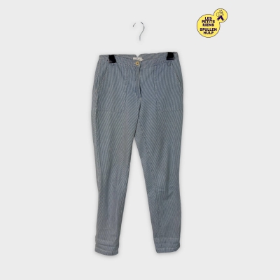 Pantalon rayé bleu blanc Cyrillus XS 34 💛