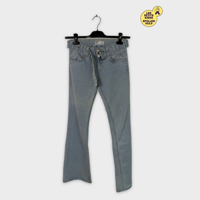 Jean flare délavé Bershka avec anneau S/36