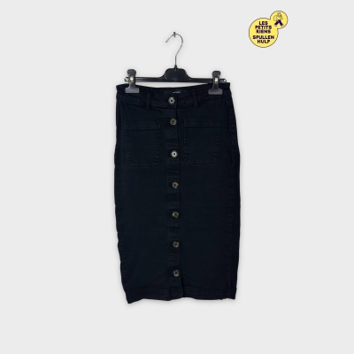 Jupe midi noire boutonnée Vero Moda