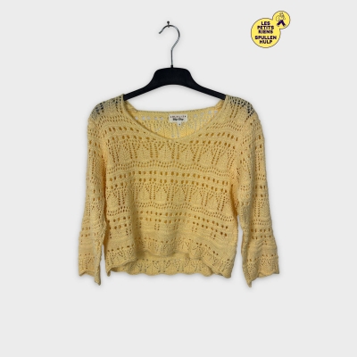 Pull ajouré jaune clair Lola Liza S 💛