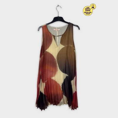 Robe plissée imprimée La Fée Maraboutée M