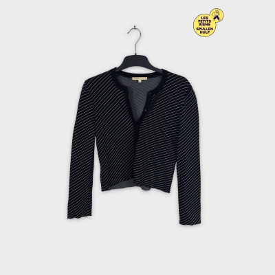 Cardigan Maje rayé noir et blanc S 💛