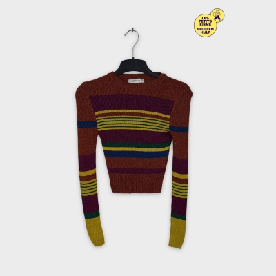 Pull rayé multicolore Zara Knit S