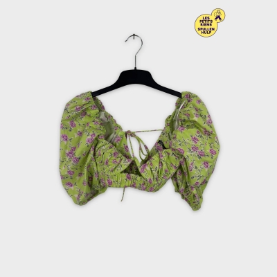 Top fleuri vert Zara S 🌿