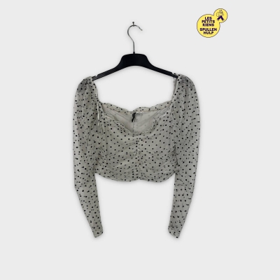 Blouse H&m Divided à pois XXL / 44 💛