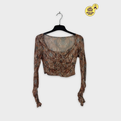 T-shirt Shein imprimé manches longues M 💛