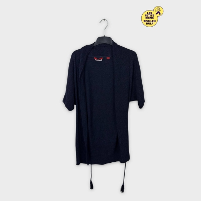 Cardigan bleu marine S.oliver XS avec ceinture à nouer