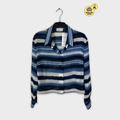 Chemise rayée bleue et blanche M Label jaune 💛