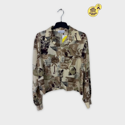 Chemise à motifs Label jaune L 💛