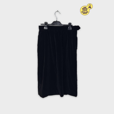Saint Laurent Jupe droite velours noir XXL 44  intemporelle vintage