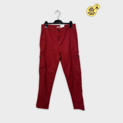 Zara pantalon cargo rouge S avec poches latérales