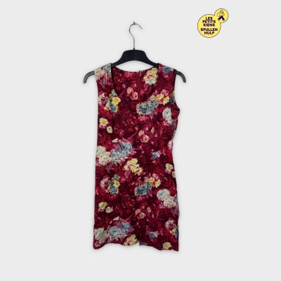 Anne Elisabeth Robe fleurie vintage M 38 élégante fluide chic