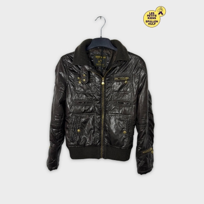 Blouson Sightwear matelassé marron brillant M