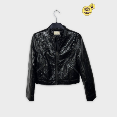 Veste The Korner imitation cuir noire M 38 💛