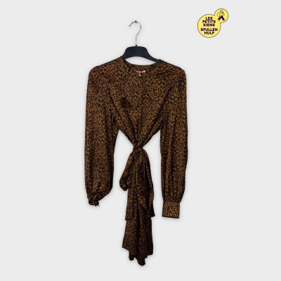 Robe mi-longue imprimée léopard Scotch & Soda XL 💛